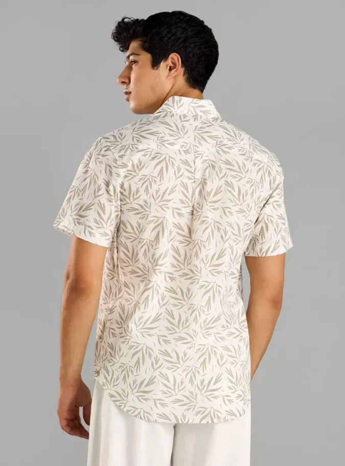 All-Over Print Slub Shirt-2