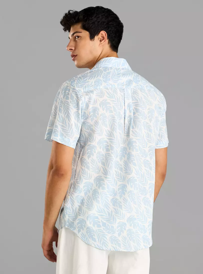 All-Over Print Slub Shirt-2