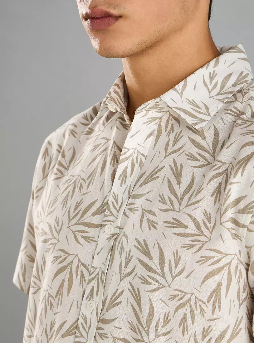 All-Over Print Slub Shirt-3
