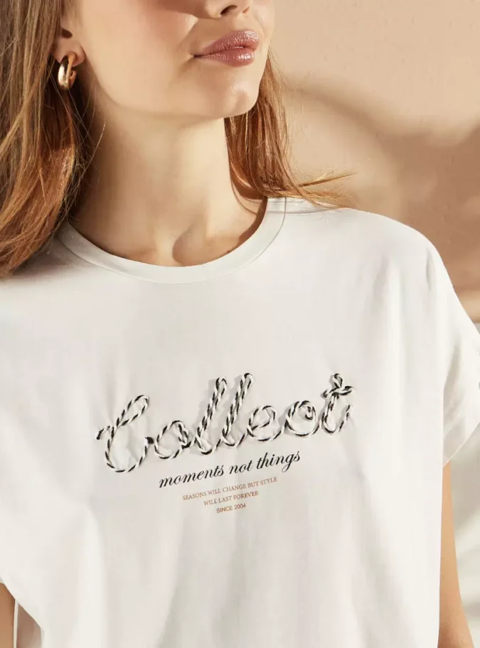 Applique Detail T-shirt-3