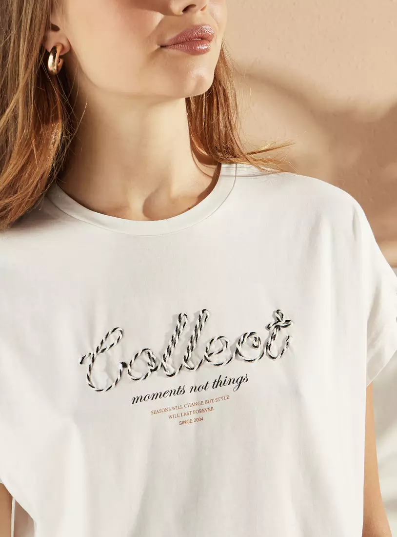Applique Detail T-shirt-3
