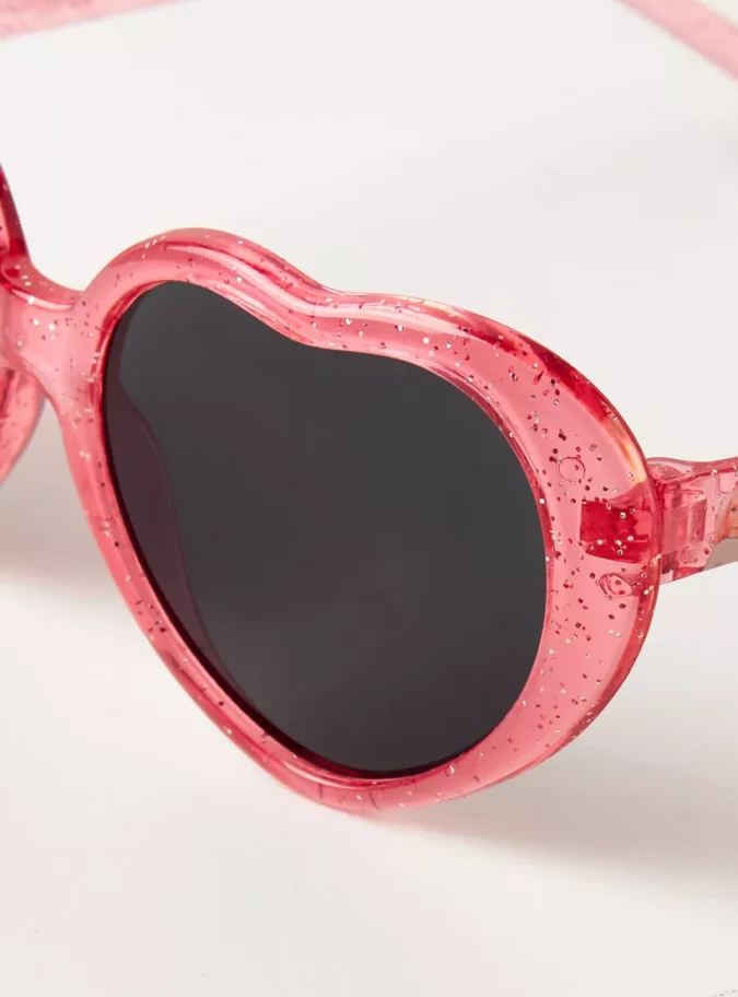 Barbie Glitter Print Heart Shaped Tinted Sunglasses-3