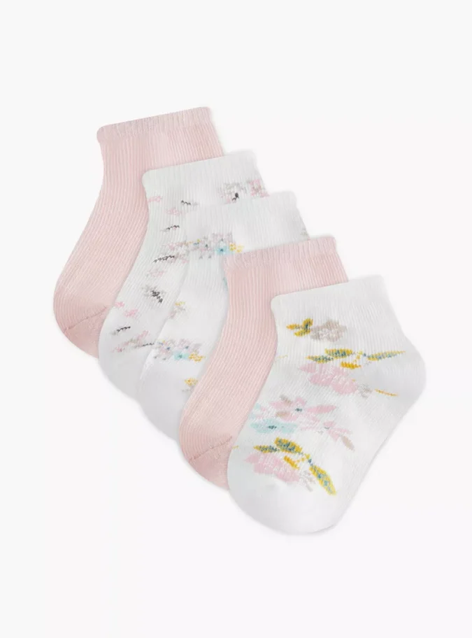 Barefeet Assorted Ankle Length Socks - Set of 5-1