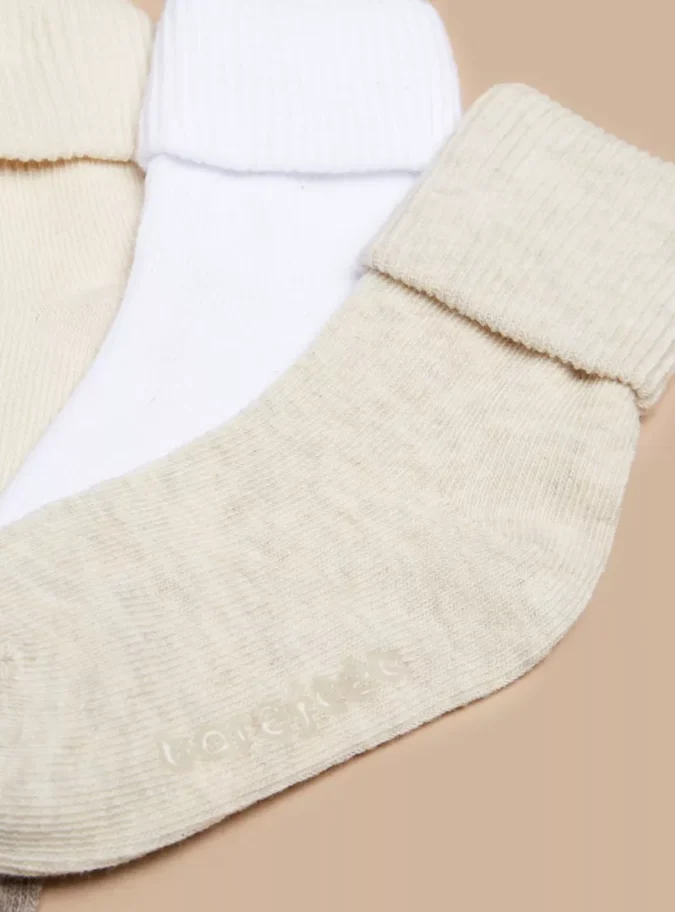 Barefeet Ribbed Ankle Length Socks - Set of 5-3