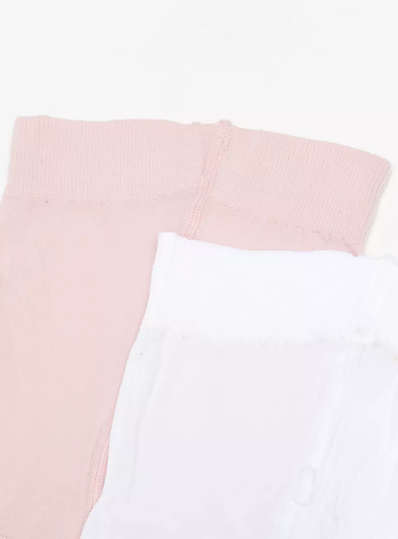 Barefeet Solid Tights - Set of 2-2