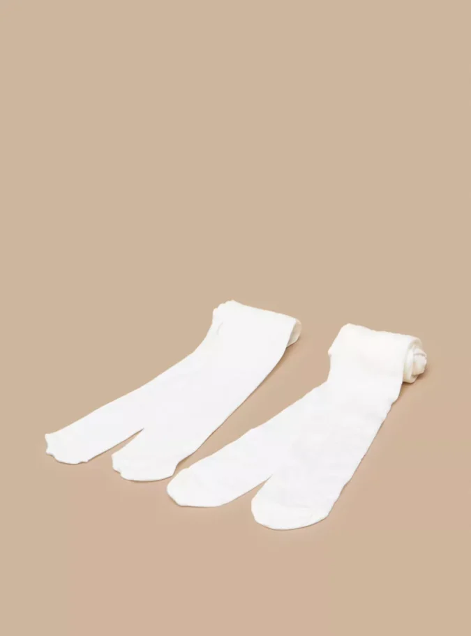 Barefeet Textured Tights - Set of 2-1