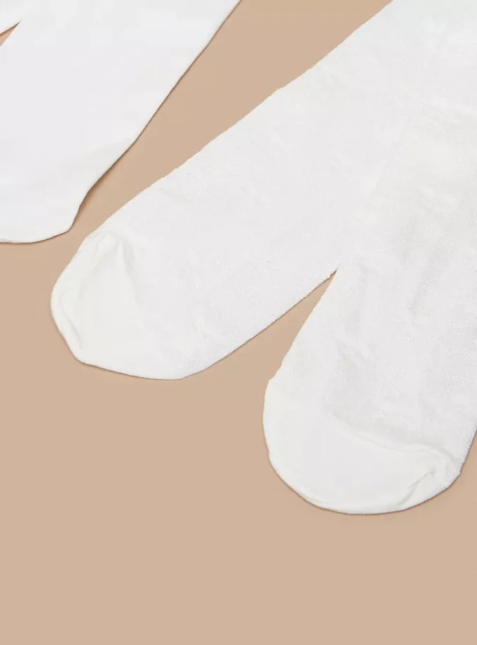 Barefeet Textured Tights - Set of 2-4