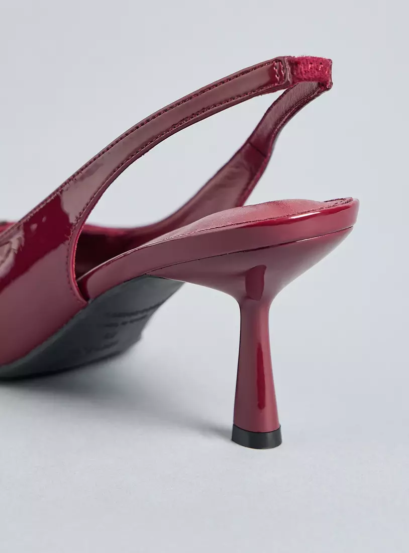 Buckle Accent Slingback Sandals-8