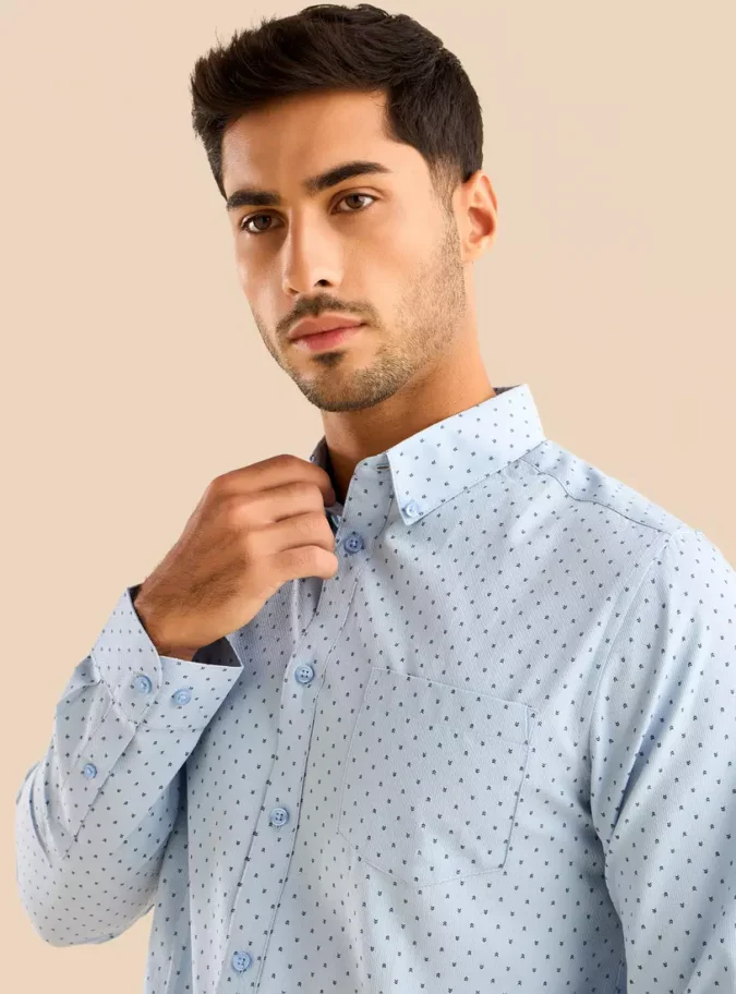 Button-Down Dobby Shirt-3