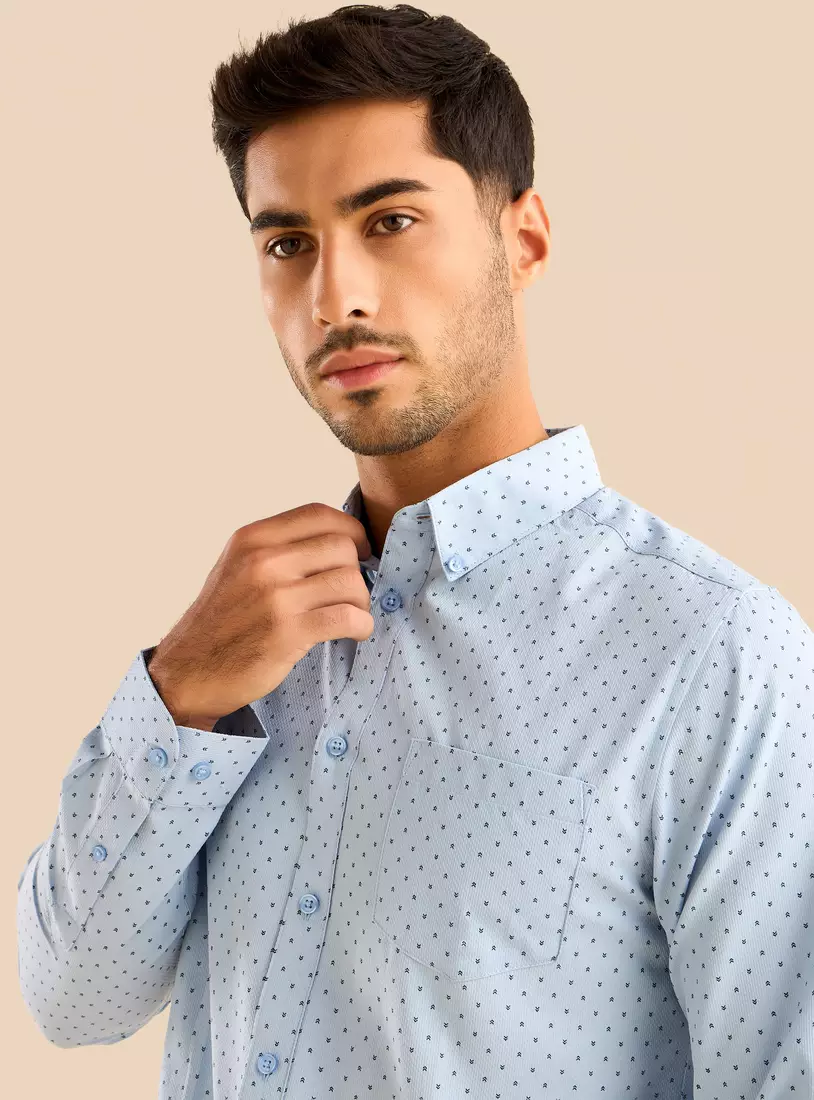 Button-Down Dobby Shirt-3