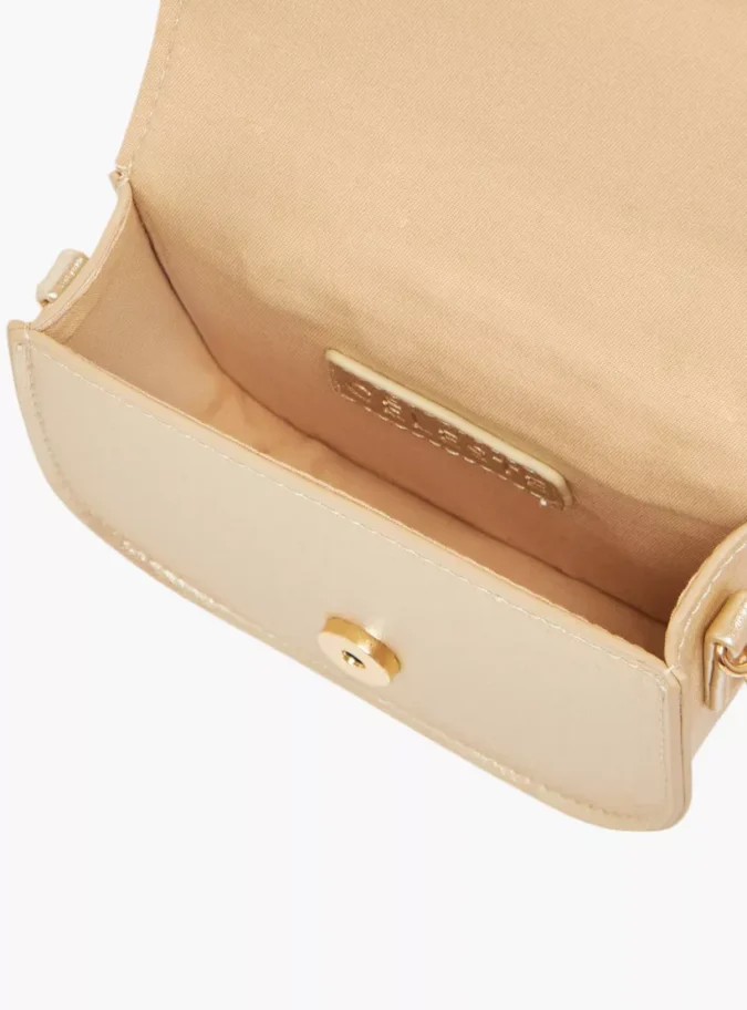 Celeste Embellished Crossbody Bag with Chain Strap and Button Closure-4