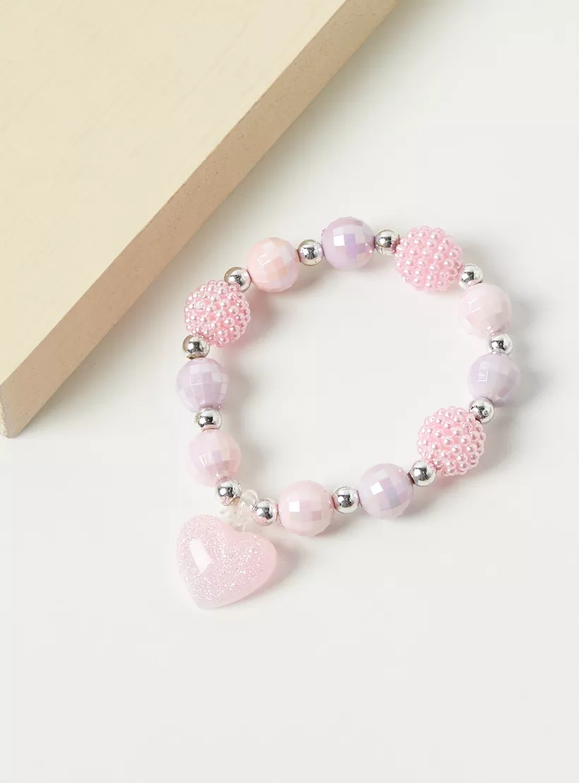 Charmz Bead Embellished Necklace and Bracelet Set-3