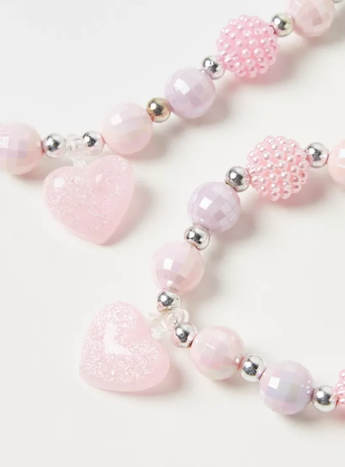 Charmz Bead Embellished Necklace and Bracelet Set-4