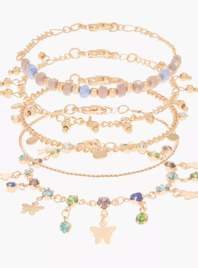 Charmz Embellished Bracelet - Set of 5-1