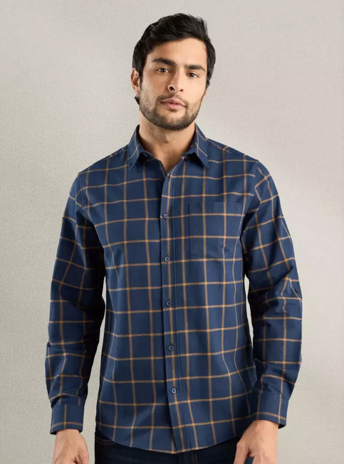 Checked Flannel Drail Shirt-1