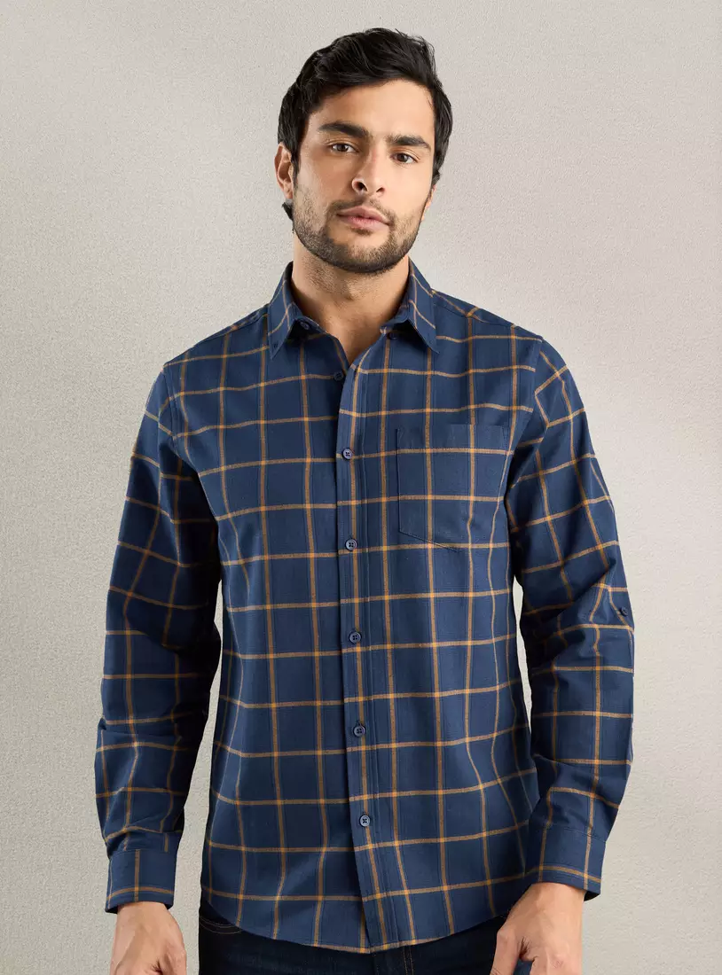 Checked Flannel Drail Shirt-1