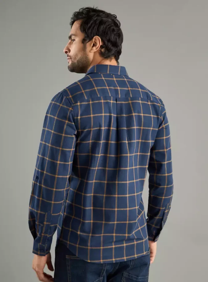 Checked Flannel Drail Shirt-2