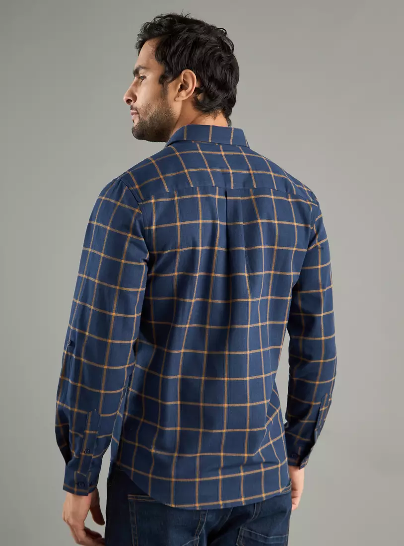 Checked Flannel Drail Shirt-2