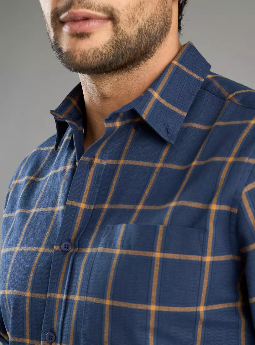 Checked Flannel Drail Shirt-3