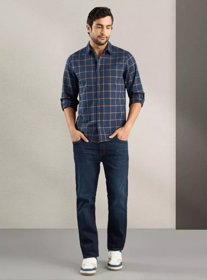 Checked Flannel Drail Shirt-4