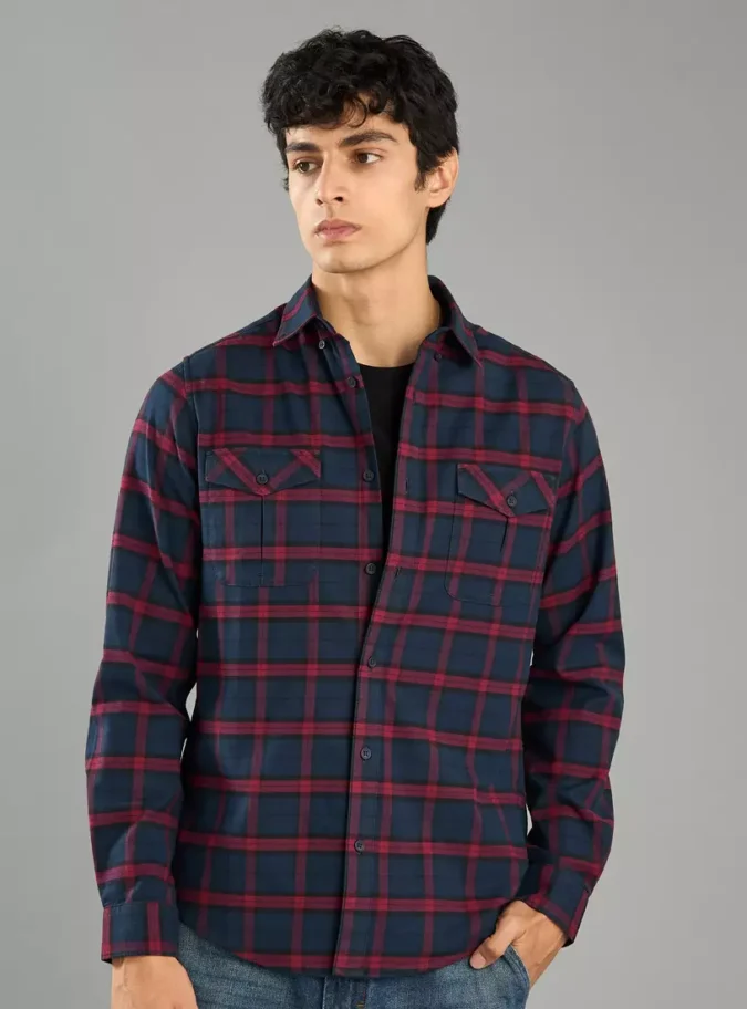 Checked Flannel Shirt-1