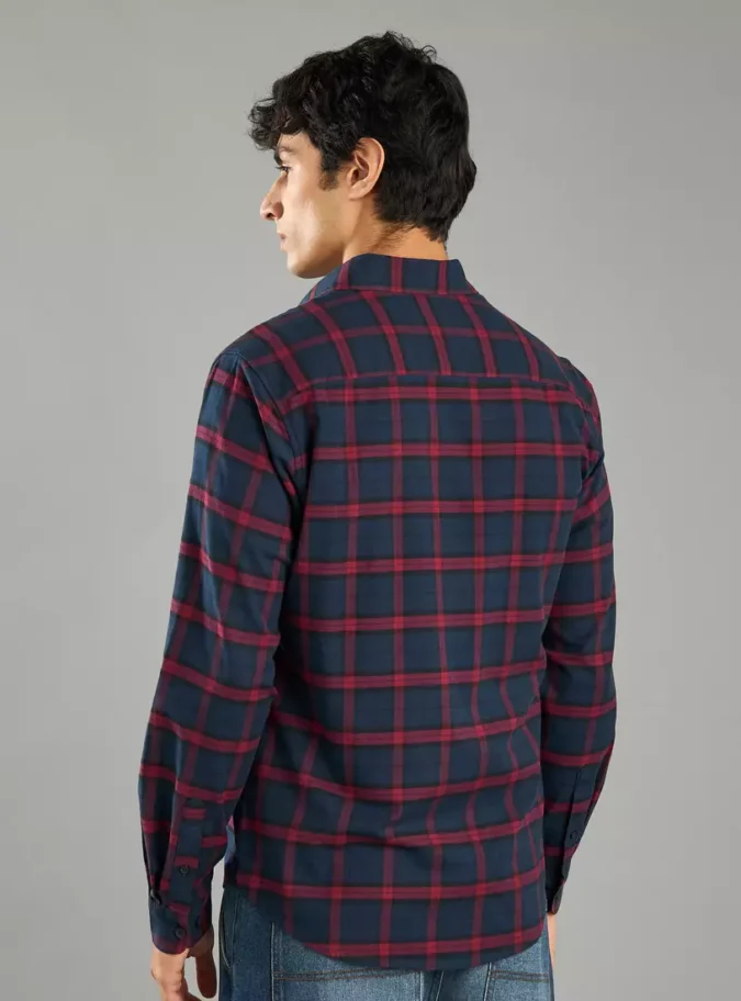 Checked Flannel Shirt-2
