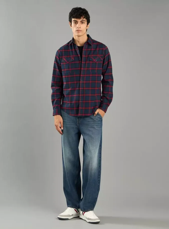 Checked Flannel Shirt-4