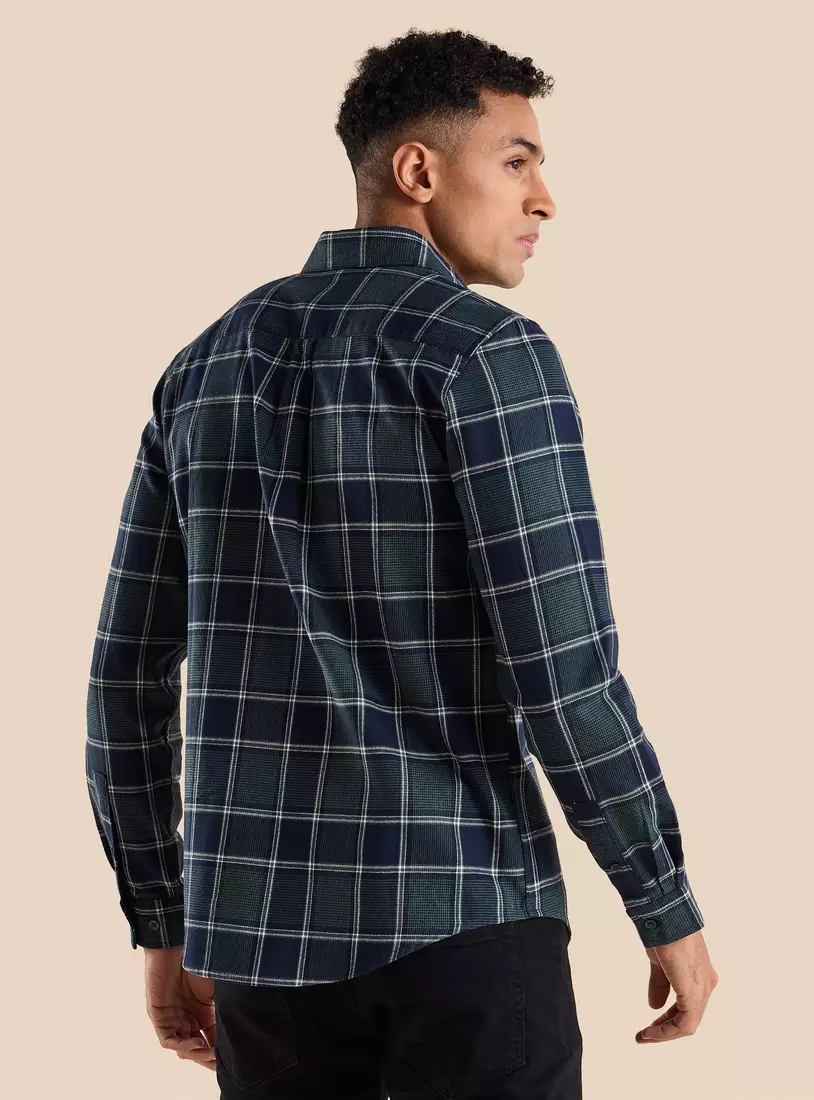 Checked Slim Fit Shirt-2