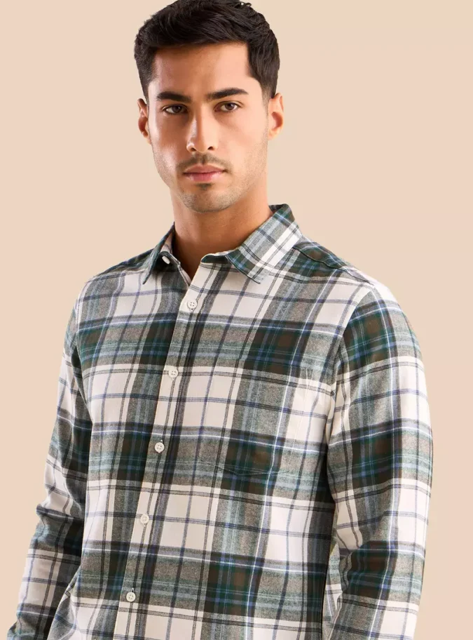 Checked Slim Fit Shirt -3