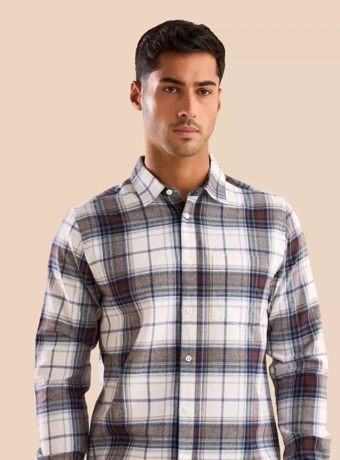 Checked Slim Fit Shirt -3