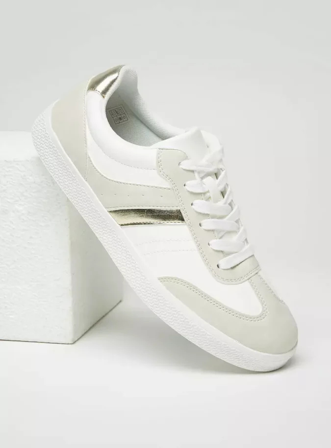 Colourblock Lace-Up Sports Shoes-1