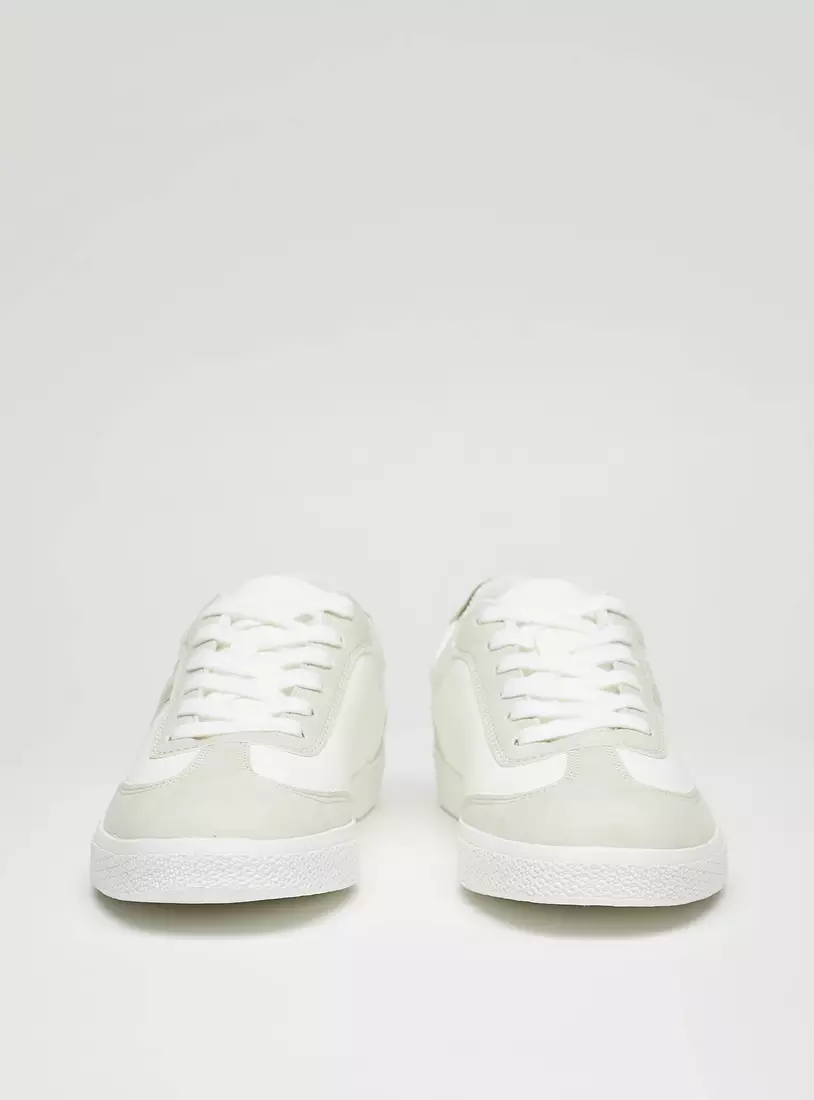 Colourblock Lace-Up Sports Shoes-4