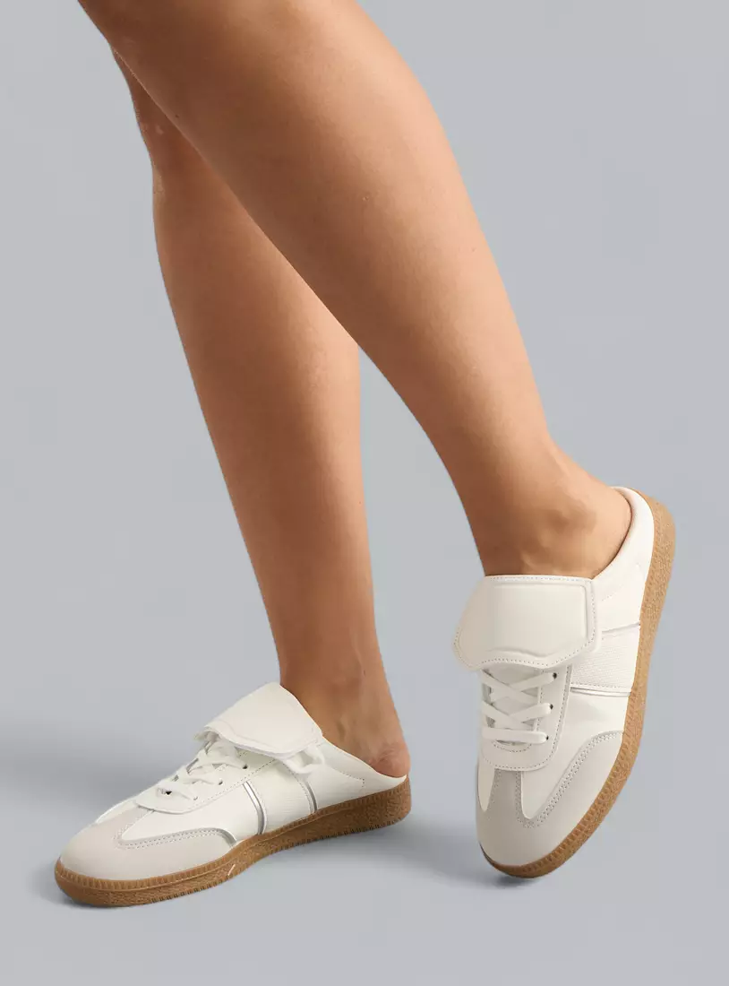 Colourblock Slip-On Sports Shoes-2