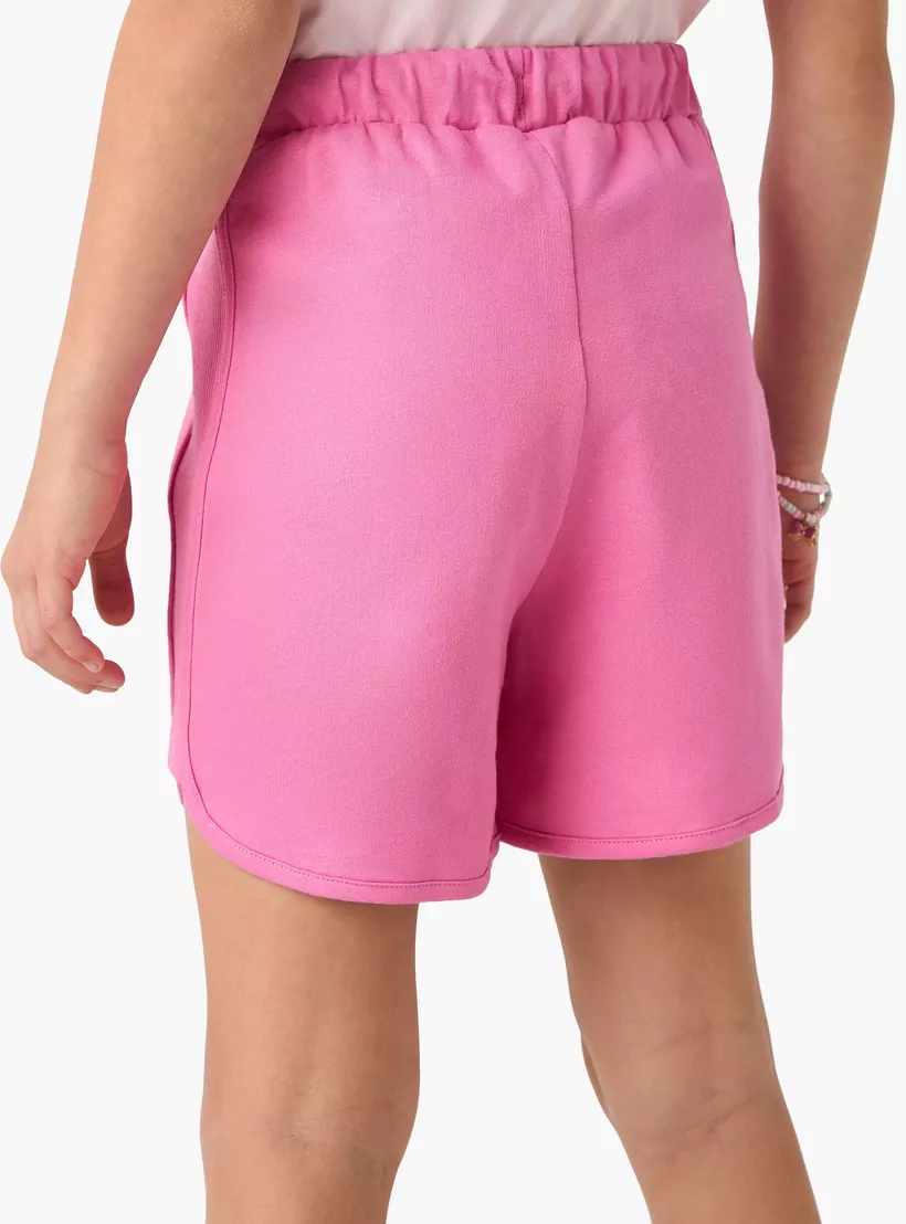 Disney Angel Print Shorts with Drawstring Closure-3