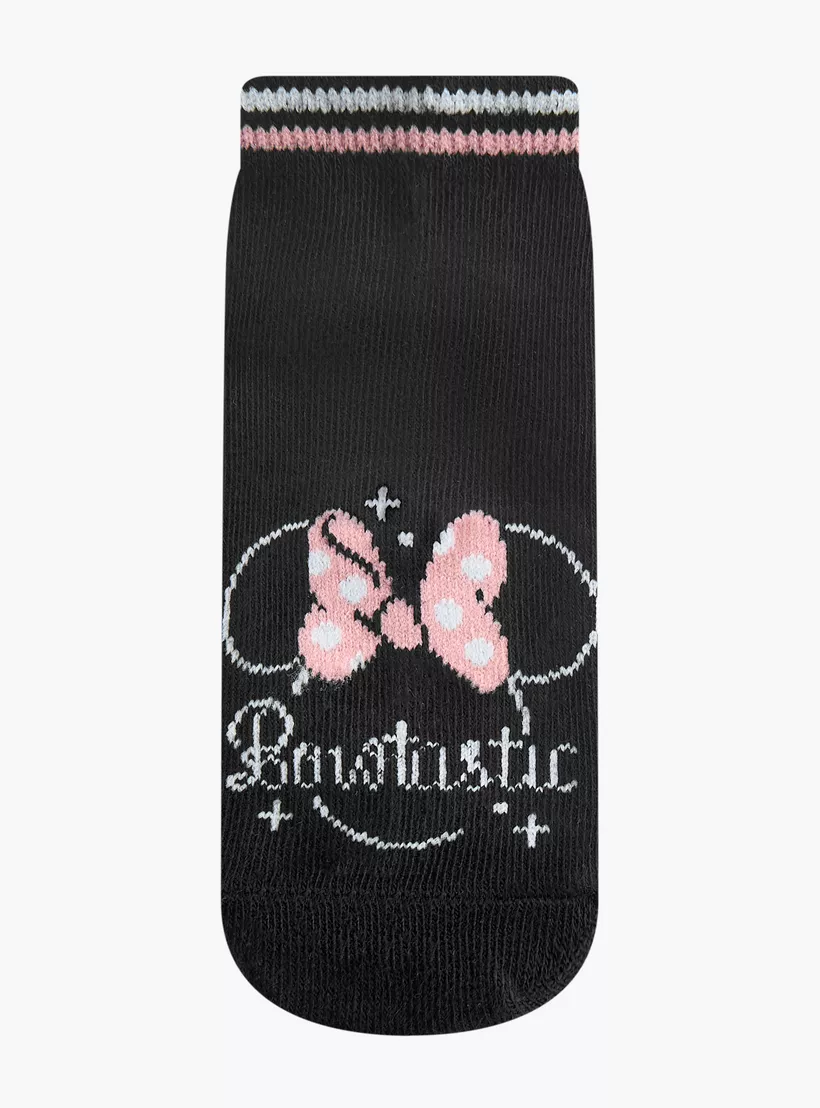 Disney Minnie Mouse Print Ankle Length Socks - Set of 3-2