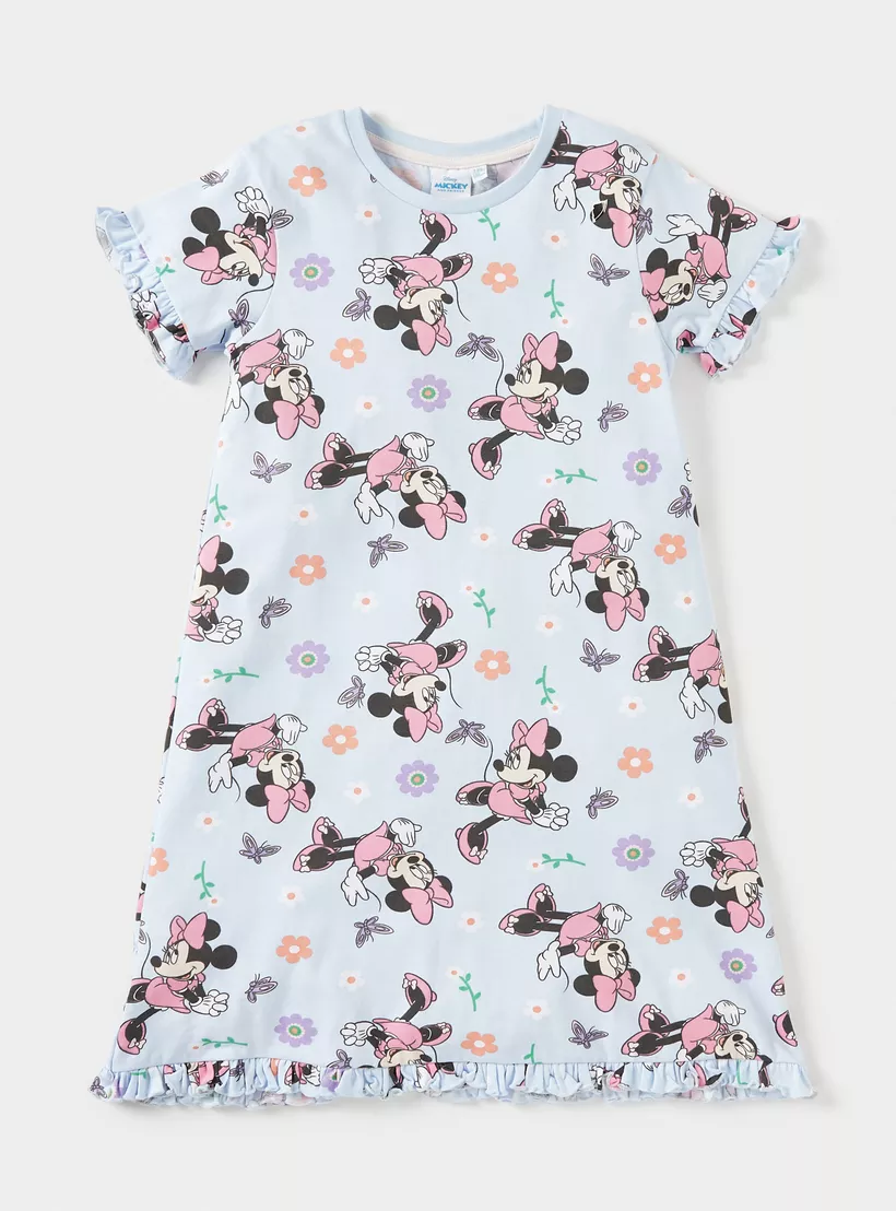 Disney Minnie Mouse Print Night Dress - Set of 2-2