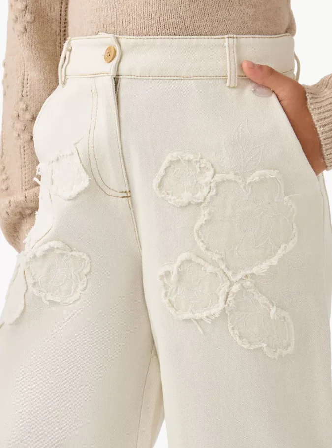 Eligo Embroidered Pants with Pockets-3