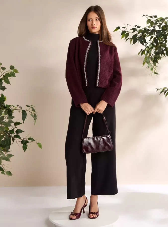 Embellished Crop Jacket-4