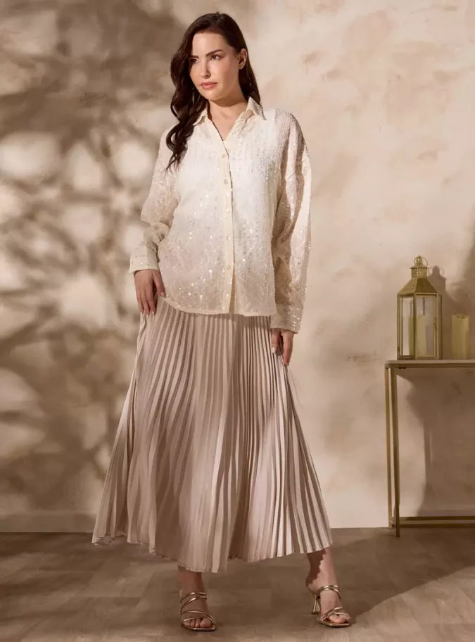 Embellished Sequinned Shirt-2