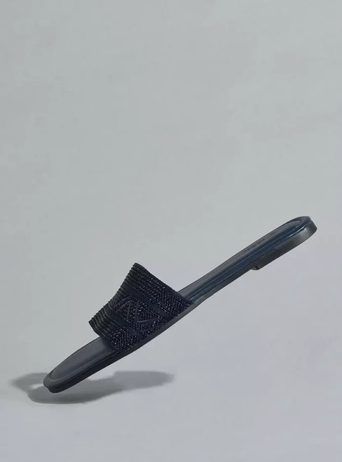 Embellished Slip-On Flat Sandals-1