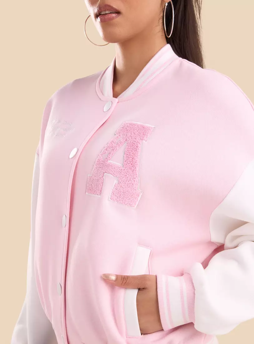 Embroidered Bomber Jacket-4