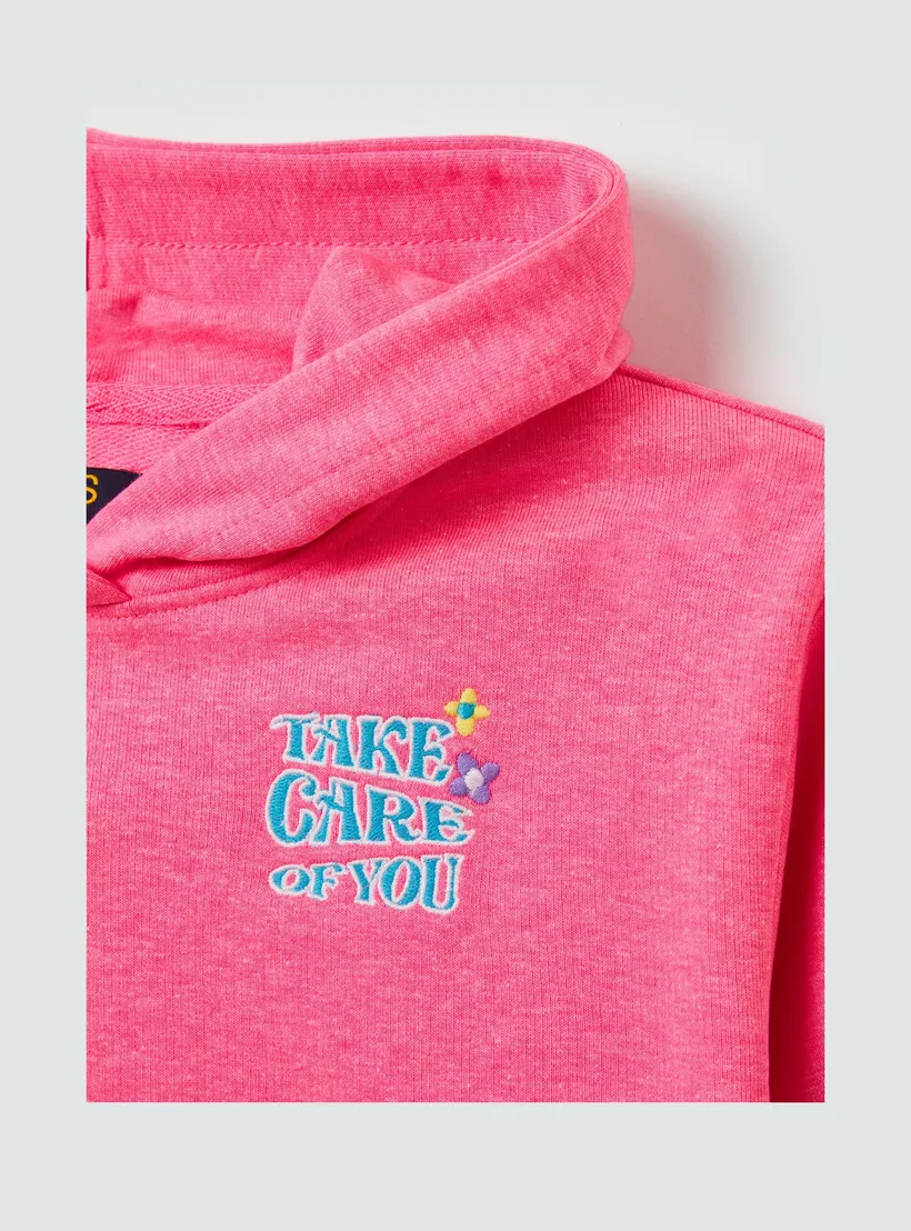 Embroidered Long Sleeves Hoodie-3