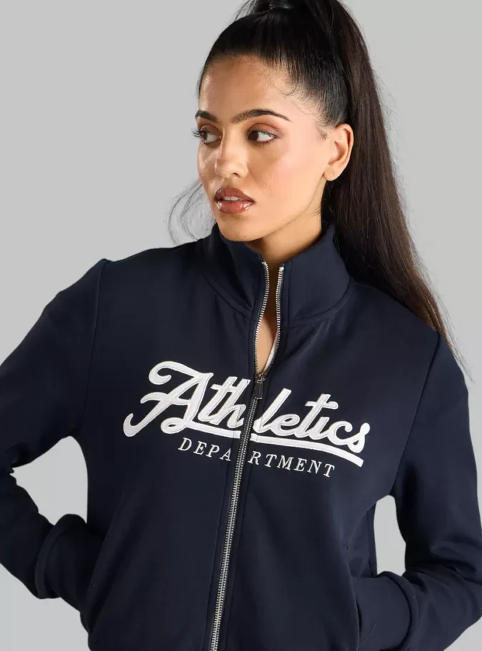 Embroidered Zip Through Jacket-3