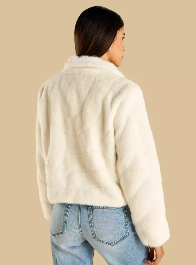 Faux Fur Jacket with Pockets-2