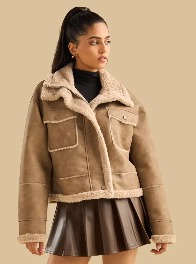 Faux Leather Jacket-1