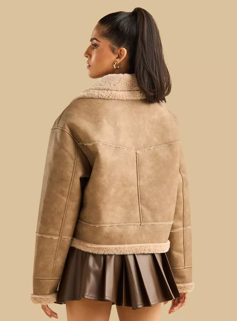 Faux Leather Jacket-2