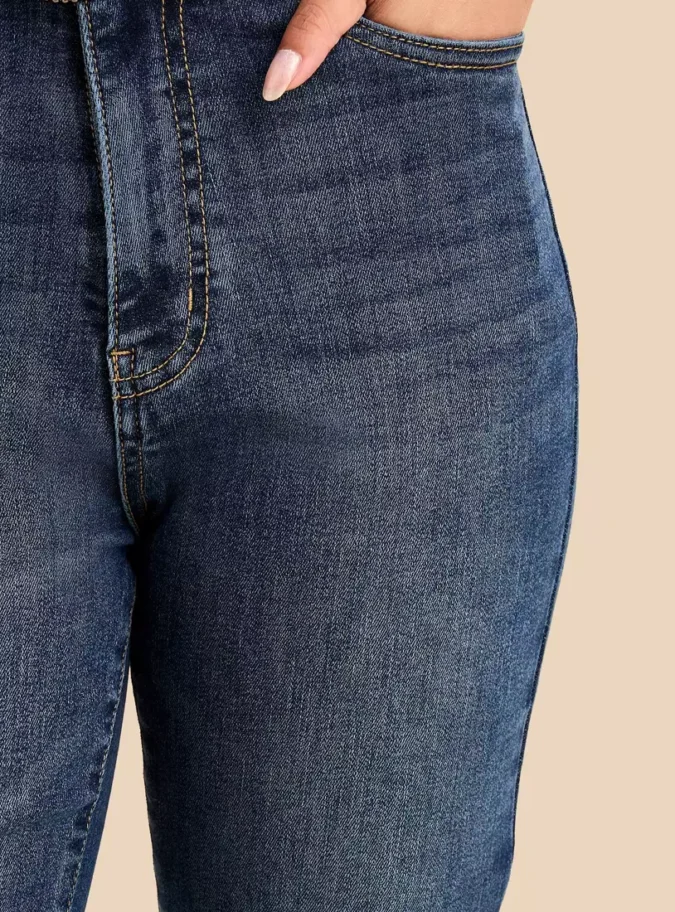 Flared Jeans with Belt-2