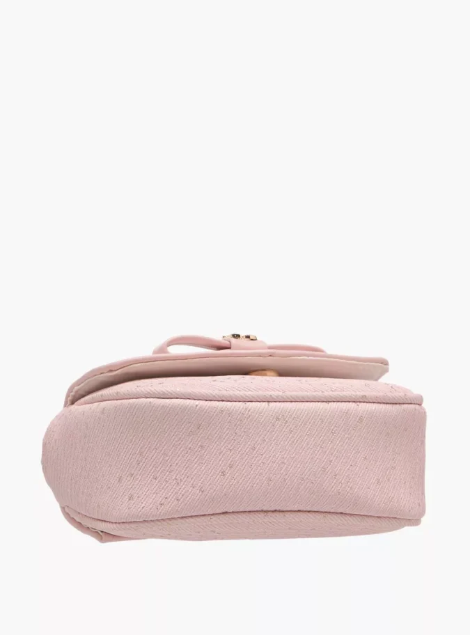 Flora Bella Bow Accent Crossbody Bag with Chain Strap and Flap Closure-3