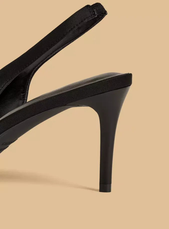 Floral Embellished Slingback Shoes with Stiletto Heels-4