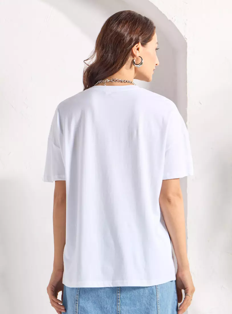 Floral Embellished T-shirt-2